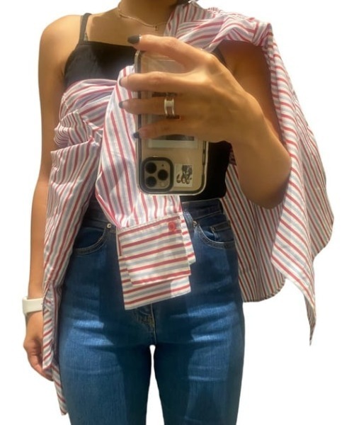 SLY（スライ）の「LOOSE OVER ARMSLIT SH ルーズ オーバー アームスリット シャツ（シャツ/ブラウス・レディース・ホワイト/ブルー/ピンク系その他/グレー系その他2・FREE）」の20枚目の写真