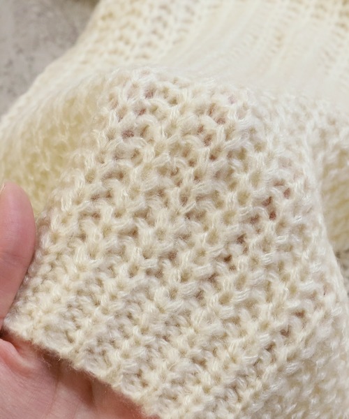 reca(レカ)の「パールニットカーディガン(カーディガン/ボレロ・レディース・チャコールグレー/パープル/アイボリー・FREE)」の22枚目の写真