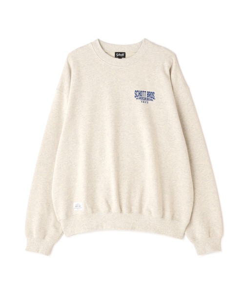 schott(ショット)の「【WEB LIMITED】Schott/ショット/CREW SWEAT CIRCLE LOGO/クルーネックスウェット サークルロゴ(スウェット・メンズ・ブラック/ダークグリーン/ブルー/オートミール・MEDIUM/LARGE/X-LARGE/XX-LARGE)」の10枚目の写真