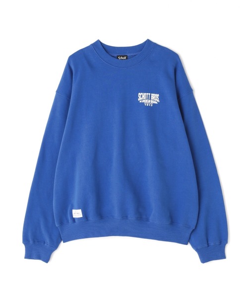 schott(ショット)の「【WEB LIMITED】Schott/ショット/CREW SWEAT CIRCLE LOGO/クルーネックスウェット サークルロゴ(スウェット・メンズ・ブラック/ダークグリーン/ブルー/オートミール・MEDIUM/LARGE/X-LARGE/XX-LARGE)」の8枚目の写真