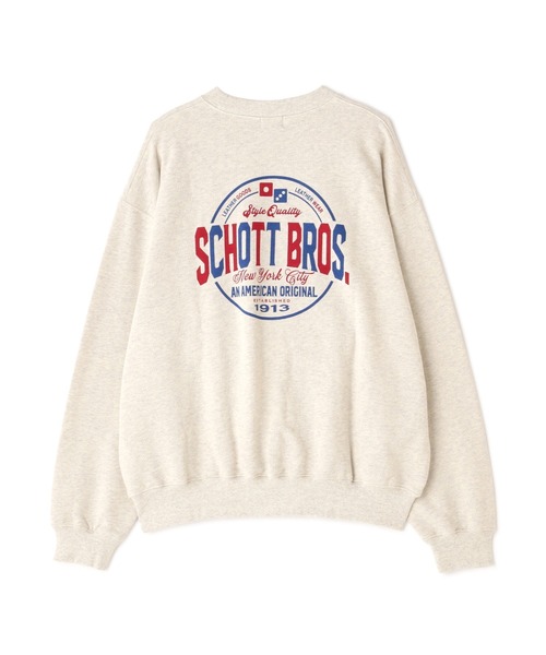 schott(ショット)の「【WEB LIMITED】Schott/ショット/CREW SWEAT CIRCLE LOGO/クルーネックスウェット サークルロゴ(スウェット・メンズ・ブラック/ダークグリーン/ブルー/オートミール・MEDIUM/LARGE/X-LARGE/XX-LARGE)」の21枚目の写真