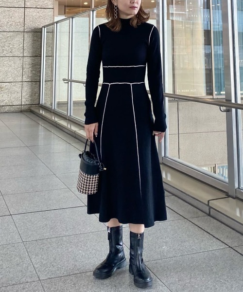 FREE'S MART(フリーズマート)の「◇センタージップブーツ(ブーツ・レディース・ブラック/ホワイト・MEDIUM/LARGE)」の5枚目の写真