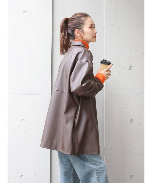 Ungrid（アングリッド）の「フェイクレザーブルゾン（ブルゾン・レディース・イエロー/ブラウン・FREE）」の9枚目の写真