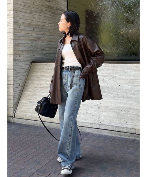 Ungrid（アングリッド）の「フェイクレザーブルゾン（ブルゾン・レディース・イエロー/ブラウン・FREE）」の14枚目の写真