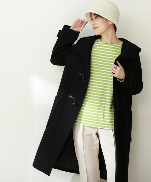 N.（N. Natural Beauty Basic）（エヌエヌナチュラルビューティーベーシック）の「【横田ひかるさん着用】【S Size Line】◆メルトンダッフルコート（ダッフルコート・レディース・ブラック/ネイビー/オレンジ/ナチュラル・SMALL/MEDIUM）」の5枚目の写真