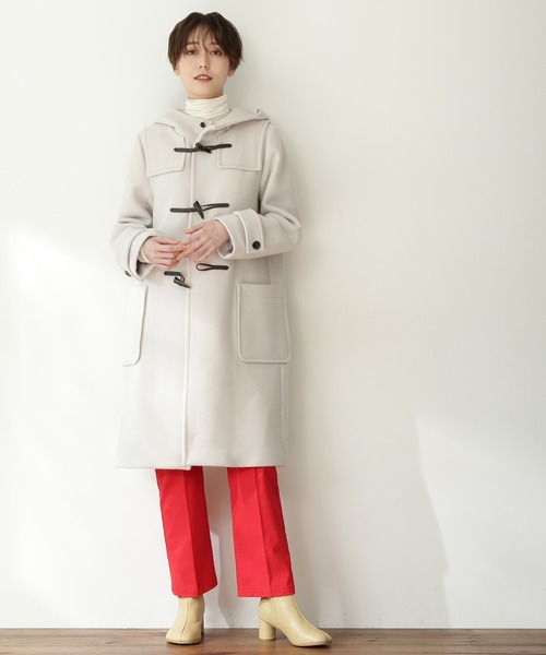 N.（N. Natural Beauty Basic）（エヌエヌナチュラルビューティーベーシック）の「【横田ひかるさん着用】【S Size Line】◆メルトンダッフルコート（ダッフルコート・レディース・ブラック/ネイビー/オレンジ/ナチュラル・SMALL/MEDIUM）」の10枚目の写真