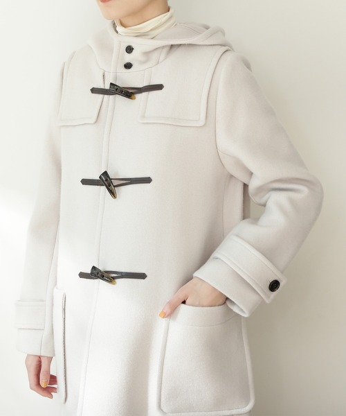 N.（N. Natural Beauty Basic）（エヌエヌナチュラルビューティーベーシック）の「【横田ひかるさん着用】【S Size Line】◆メルトンダッフルコート（ダッフルコート・レディース・ブラック/ネイビー/オレンジ/ナチュラル・SMALL/MEDIUM）」の22枚目の写真