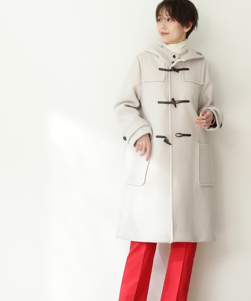 N.（N. Natural Beauty Basic）（エヌエヌナチュラルビューティーベーシック）の「【横田ひかるさん着用】【S Size Line】◆メルトンダッフルコート（ダッフルコート・レディース・ブラック/ネイビー/オレンジ/ナチュラル・SMALL/MEDIUM）」の9枚目の写真