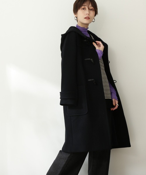 N.（N. Natural Beauty Basic）（エヌエヌナチュラルビューティーベーシック）の「【横田ひかるさん着用】【S Size Line】◆メルトンダッフルコート（ダッフルコート・レディース・ブラック/ネイビー/オレンジ/ナチュラル・SMALL/MEDIUM）」の12枚目の写真