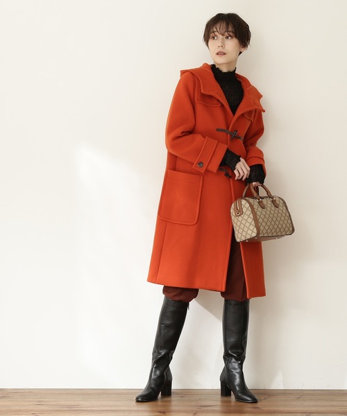 N.（N. Natural Beauty Basic）（エヌエヌナチュラルビューティーベーシック）の「【横田ひかるさん着用】【S Size Line】◆メルトンダッフルコート（ダッフルコート・レディース・ブラック/ネイビー/オレンジ/ナチュラル・SMALL/MEDIUM）」の17枚目の写真