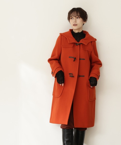 N.（N. Natural Beauty Basic）（エヌエヌナチュラルビューティーベーシック）の「【横田ひかるさん着用】【S Size Line】◆メルトンダッフルコート（ダッフルコート・レディース・ブラック/ネイビー/オレンジ/ナチュラル・SMALL/MEDIUM）」の16枚目の写真