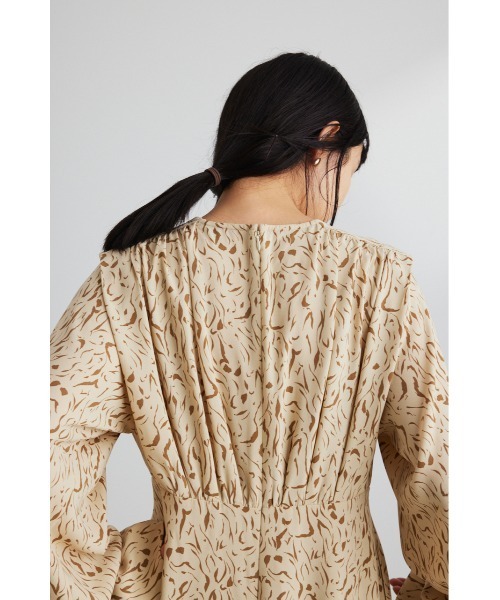 【Mさんページ】linenバンブー・ワッシャー＊ハイギャザーワンピース Mさん様専用ページ】linenバンブー・ワッシャー＊ハイギャザー