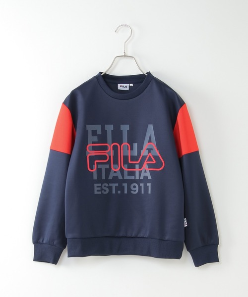 FILA(フィラ)の「【キッズ】FILA フィラ ダンボールトレーナー(130~160cm)(スウェット・キッズ・チャコールグレー/ネイビー・130/140/150/160)」の11枚目の写真