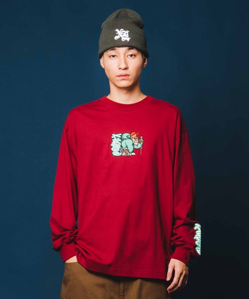 XLARGE（エクストララージ）の「TAGGER GORILLA L/S TEE（Tシャツ/カットソー・メンズ・ブラック/ホワイト/バーガンディー・S/XL/L/M）」の3枚目の写真