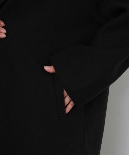 archives（アルシーヴ）の「ニードルパンチチェスターコート（チェスターコート・レディース・グリーン/グレイッシュベージュ/ブラック/アイボリー・MEDIUM）」の20枚目の写真