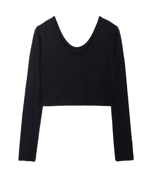 ACYM（アシーム）の「Compact short ロンT（Tシャツ/カットソー・レディース・ホワイト/ブラック・FREE）」の8枚目の写真