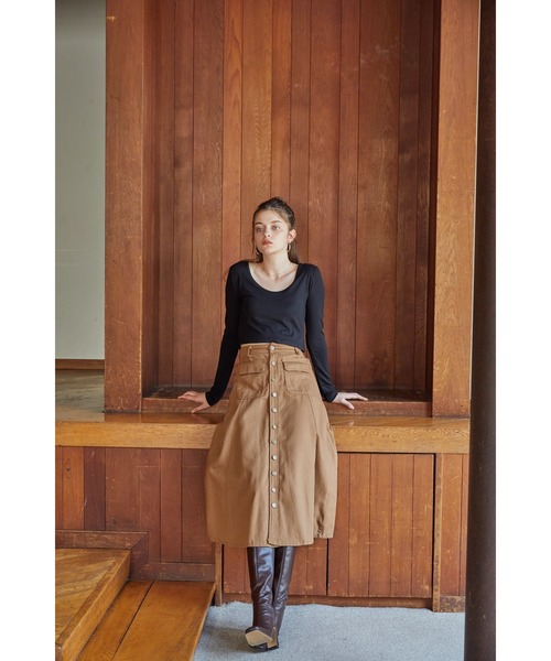 ACYM（アシーム）の「Compact short ロンT（Tシャツ/カットソー・レディース・ホワイト/ブラック・FREE）」の16枚目の写真