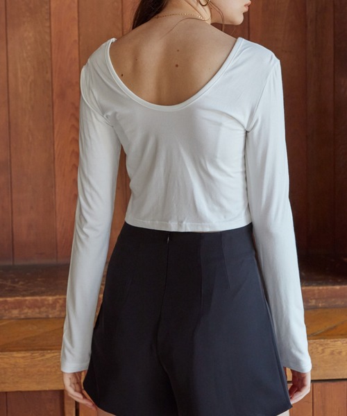 ACYM（アシーム）の「Compact short ロンT（Tシャツ/カットソー・レディース・ホワイト/ブラック・FREE）」の17枚目の写真