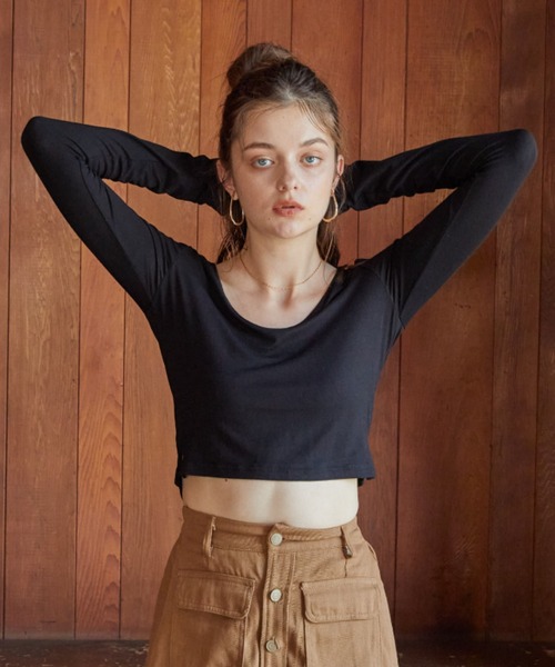 ACYM（アシーム）の「Compact short ロンT（Tシャツ/カットソー・レディース・ホワイト/ブラック・FREE）」の22枚目の写真