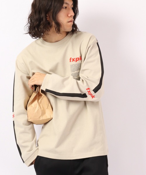 FLASH PACKER(フラッシュパッカー)の「FLASH PACKER USコットン ヘビーオンス 長袖Tシャツ(Tシャツ/カットソー・メンズ・ブラック/ホワイト/ベージュ・XL/M/L)」の3枚目の写真