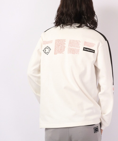 FLASH PACKER(フラッシュパッカー)の「FLASH PACKER USコットン ヘビーオンス 長袖Tシャツ(Tシャツ/カットソー・メンズ・ブラック/ホワイト/ベージュ・XL/M/L)」の6枚目の写真