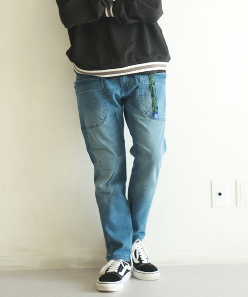 GERRY(ジェリー)の「GERRY ストレッチデニム&チノキャンプパンツ/クライミングパンツ(デニムパンツ・メンズ・サックスブルー/ベージュ/ブルー/カーキ/グレー/ブラック・LL/M/L/S)」の5枚目の写真