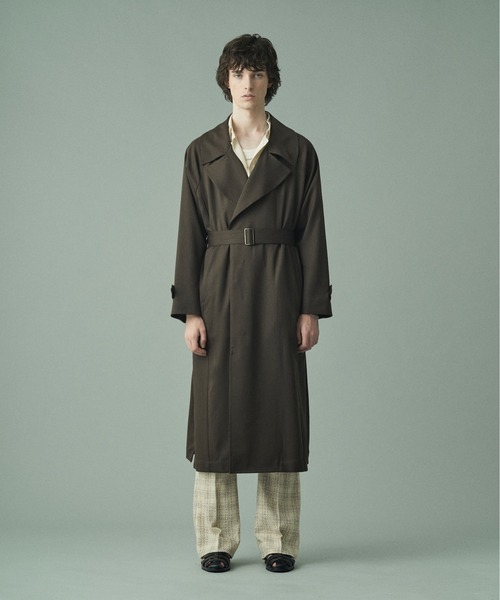 JUHA ノーカラートレンチ コート juha（ユハ）の「JUHA : NO COLLAR TRENCH（トレンチコート