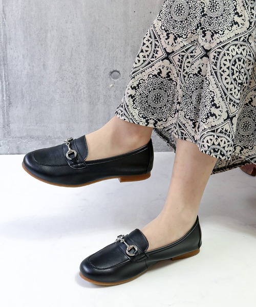 Balancoire（ブランコアール）の「Made in Japanやわらか人工皮革ビットローファー（ローファー・レディース・ブラウン/ブラック/シルバー・22.5cm/23.0cm/24.5cm/24.0cm/23.5cm）」の6枚目の写真