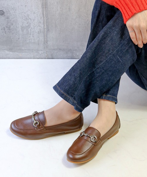 Balancoire（ブランコアール）の「Made in Japanやわらか人工皮革ビットローファー（ローファー・レディース・ブラウン/ブラック/シルバー・22.5cm/23.0cm/24.5cm/24.0cm/23.5cm）」の8枚目の写真