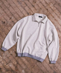 BEAMS T | BEAMS T / HALF ZIP TWO TONE SWEAT(スウェット)