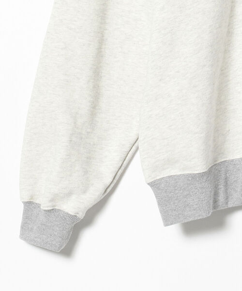 BEAMS T（ビームスティー）の「BEAMS T / HALF ZIP TWO TONE SWEAT（スウェット・メンズ・ブラウン/ライトグレー・SMALL/LARGE/MEDIUM/X-LARGE）」の10枚目の写真