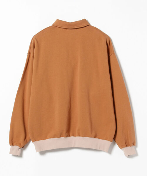 BEAMS T（ビームスティー）の「BEAMS T / HALF ZIP TWO TONE SWEAT（スウェット・メンズ・ブラウン/ライトグレー・SMALL/LARGE/MEDIUM/X-LARGE）」の18枚目の写真