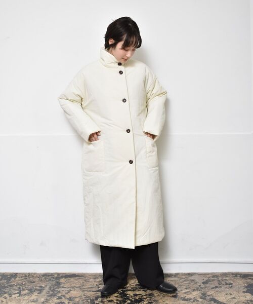 RETRO GIRL（レトロガール）の「中綿ロングコート（その他アウター・レディース・ブラック/ナチュラル/グリーン・FREE）」の5枚目の写真