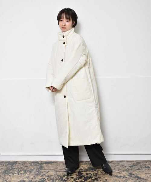 RETRO GIRL（レトロガール）の「中綿ロングコート（その他アウター・レディース・ブラック/ナチュラル/グリーン・FREE）」の6枚目の写真