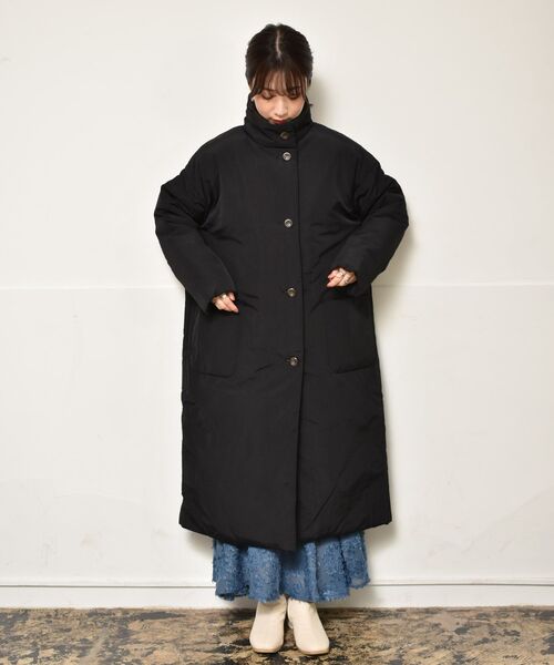 RETRO GIRL（レトロガール）の「中綿ロングコート（その他アウター・レディース・ブラック/ナチュラル/グリーン・FREE）」の15枚目の写真