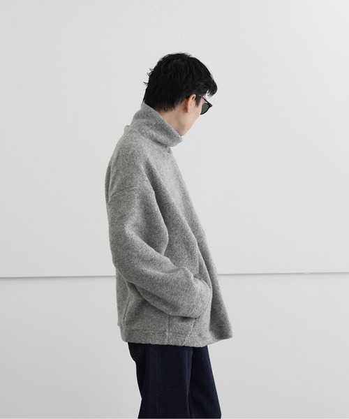 my beautiful landlet(マイビューティフルランドレット)の「my beautiful landlet PILE TURTLE NECK P/O(ニット/セーター・メンズ・ブラック/グレー・0/1)」の6枚目の写真