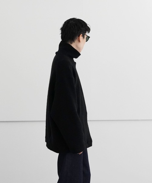 my beautiful landlet(マイビューティフルランドレット)の「my beautiful landlet PILE TURTLE NECK P/O(ニット/セーター・メンズ・ブラック/グレー・0/1)」の3枚目の写真