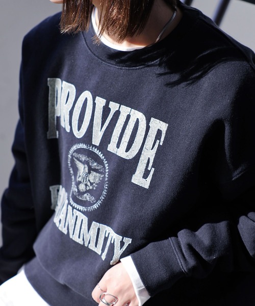 PAGEBOY(ページボーイ)の「エンブレムロゴ裏毛プルオーバー(Tシャツ/カットソー・レディース・オートミール/オフホワイト/ブラック・FREE)」の7枚目の写真