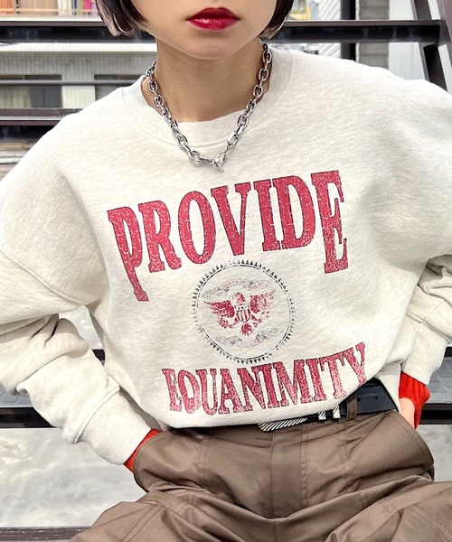 PAGEBOY(ページボーイ)の「エンブレムロゴ裏毛プルオーバー(Tシャツ/カットソー・レディース・オートミール/オフホワイト/ブラック・FREE)」の15枚目の写真