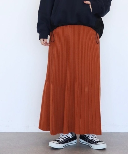 AMERICAN HOLIC(アメリカンホリック)の「ニットプリーツスカート(スカート・レディース・ブラック/アイボリー/テラコッタ・M/L)」の18枚目の写真