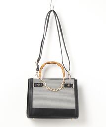 EDIT COLOGNE | 【美人百花11月号タイアップ 休井美郷さん着用商品】バンブーハンドルトートバッグ(ショルダーバッグ)