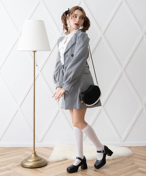 DearMyLoveRose(ディアマイラブローズ)の「パワショルテーラードジャケットコート(テーラードジャケット・レディース・ブラウン/ベージュ/モカ/ブラック/ブラック系その他・MEDIUM/LARGE/X-LARGE/XX-LARGE)」の10枚目の写真