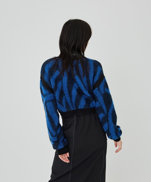 UNITED TOKYO(ユナイテッドトウキョウ)の「パターンショートカーデ(カーディガン/ボレロ・レディース・ブラック/インディゴブルー・FREE)」の10枚目の写真