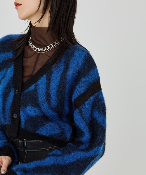 UNITED TOKYO(ユナイテッドトウキョウ)の「パターンショートカーデ(カーディガン/ボレロ・レディース・ブラック/インディゴブルー・FREE)」の20枚目の写真