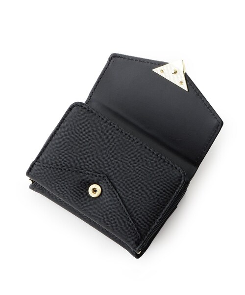 PINK-latte（ピンクラテ）の「◆ハート金具がまぐちコンパクト財布（財布・キッズ・ライトパープル/グレー/ブラック・00）」の5枚目の写真