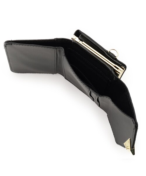 PINK-latte（ピンクラテ）の「◆ハート金具がまぐちコンパクト財布（財布・キッズ・ライトパープル/グレー/ブラック・00）」の8枚目の写真