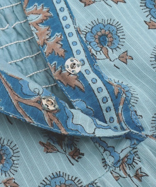 チチカカ（チチカカ）の「フロルブロックプリントワンピース（ワンピース・レディース・イエロー/ブルー/アイボリー・FREE）」の19枚目の写真