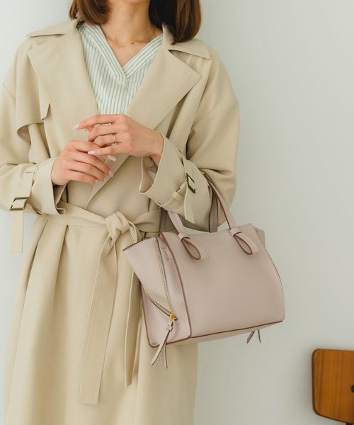 RODE SKO（ロデスコ）の「ミドルサイドファスナートートバッグ『Msize』（トートバッグ・レディース・グレー系その他/オレンジ/モカ・ONE）」の7枚目の写真