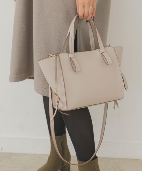 RODE SKO（ロデスコ）の「ミドルサイドファスナートートバッグ『Msize』（トートバッグ・レディース・グレー系その他/オレンジ/モカ・ONE）」の13枚目の写真