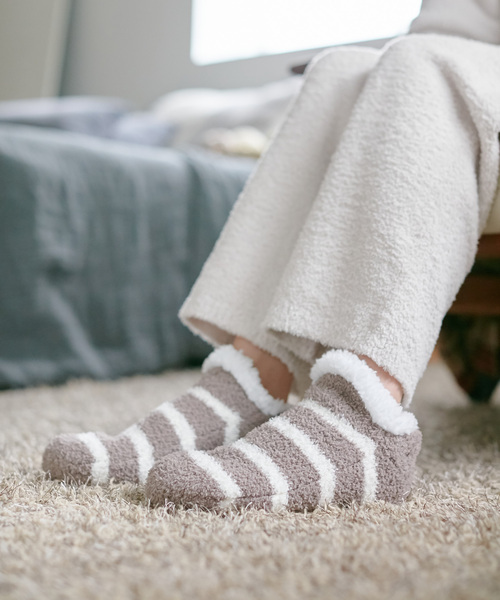 CROSSPLUS ONLINE（クロスプラスオンライン）の「【LAFUKU】マシュマロニットルームシューズ（ラフク）（その他ルームウェア・レディース・グレイッシュブルー/モカ/ベージュ/ブラウン/ラベンダー/ライトグリーン・フリー）」の17枚目の写真